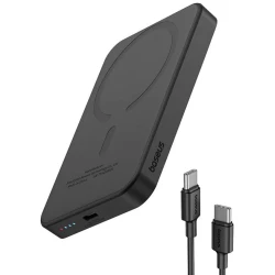 Внешний аккумулятор Baseus MagSafe Mini 5000 mAh, Черный Внешний аккумулятор Baseus MagSafe Mini 5000 mAh, Черный