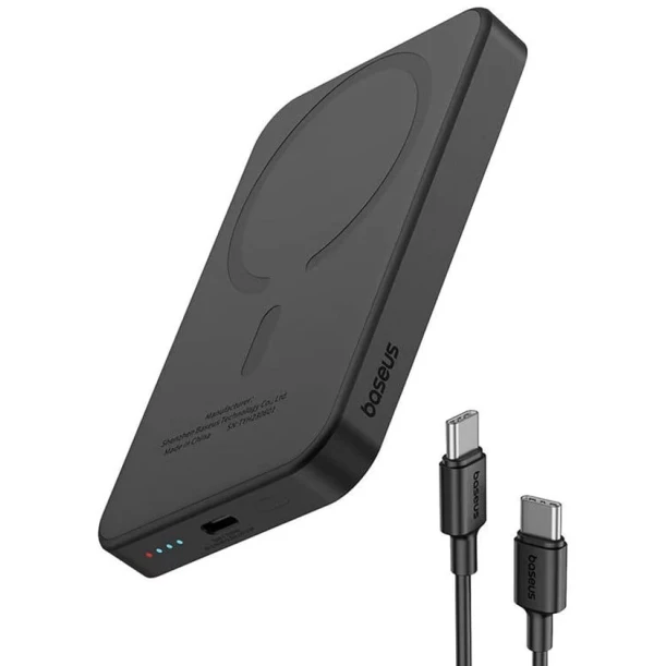 Внешний аккумулятор Baseus MagSafe Mini 5000 mAh, Черный