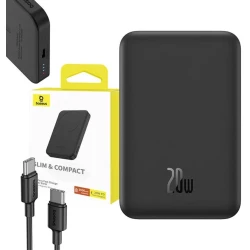 Внешний аккумулятор Baseus MagSafe Mini 5000 mAh, Черный Внешний аккумулятор Baseus MagSafe Mini 5000 mAh, Черный