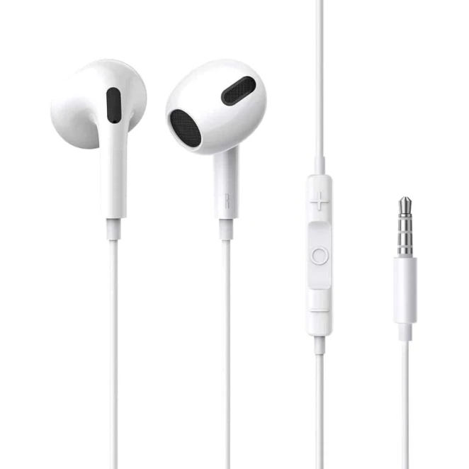 Наушники Baseus Encok 3.5 mm lateral in-ear Wired Earphone H17 White (NGCR020002)