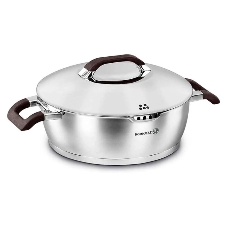 Сотейник Korkmaz Esta A1054, 3.6 л, серебристый Сотейник Korkmaz Esta A1054, 3.6 л, серебристый