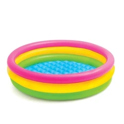 Надувной бассейн Intex, надувной, диаметр 86 см, высота 25 см, цвет Радужный, объем воды 56 л - H58924NP
