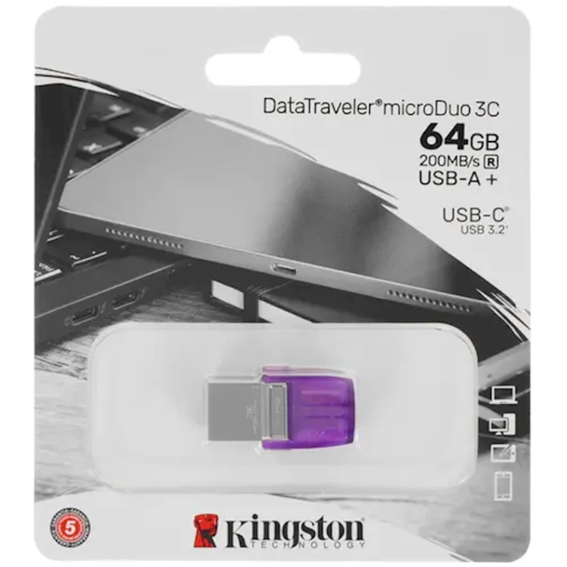 Флешка Kingston DataTraveler MicroDuo 3C 64 GB (DTDUO3CG3/64GB) Флешка Kingston DataTraveler MicroDuo 3C 64 GB (DTDUO3CG3/64GB)