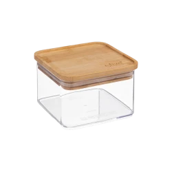Емкость для хранения 5Five Eske, прозрачная, пластик/бамбук, 500 мл Емкость для хранения 5Five Eske, прозрачная, пластик/бамбук, 500 мл