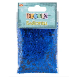 Dekorativ parıltı Невская палитра, 4 mm, 20 q, göy parlaq