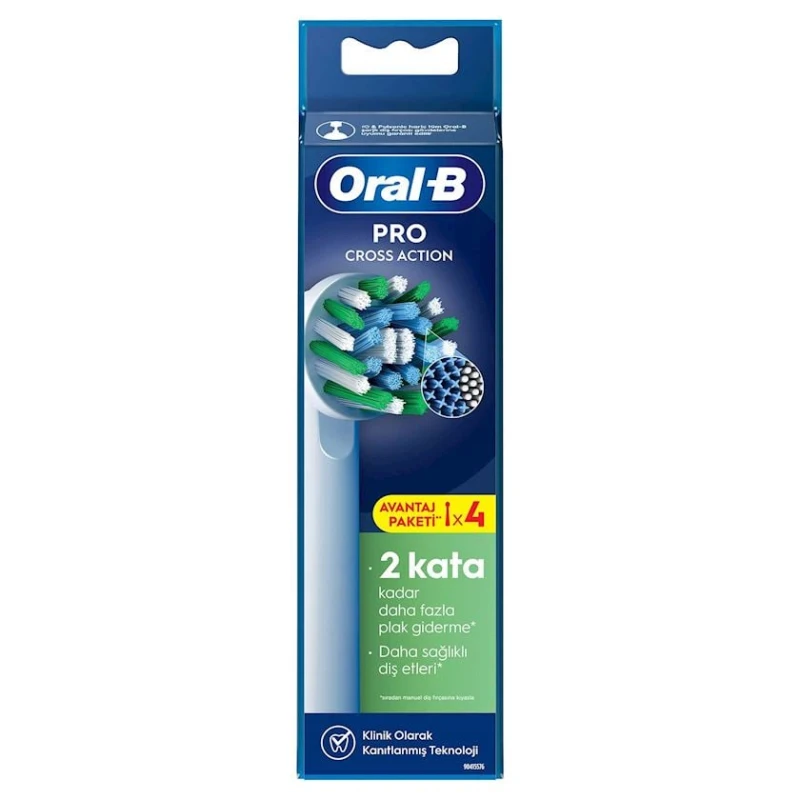 Elektrik diş fırçası üçün taxmalar Oral-B Pro Cross Action, 4 əd Elektrik diş fırçası üçün taxmalar Oral-B Pro Cross Action, 4 əd
