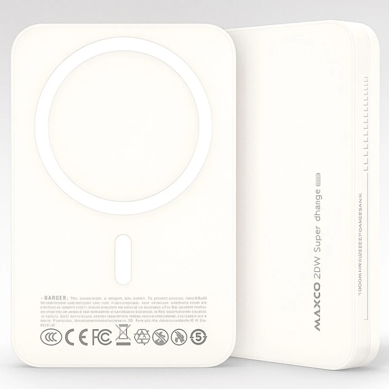 Внешний аккумулятор Maxco MP37 Crystal Series 10000 мАч, белый Внешний аккумулятор Maxco MP37 Crystal Series 10000 мАч, белый