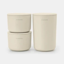 Набор органайзеров Brabantia ReNew, пластик, бежевый, 15.5x7.6x11.4 см, 3 шт