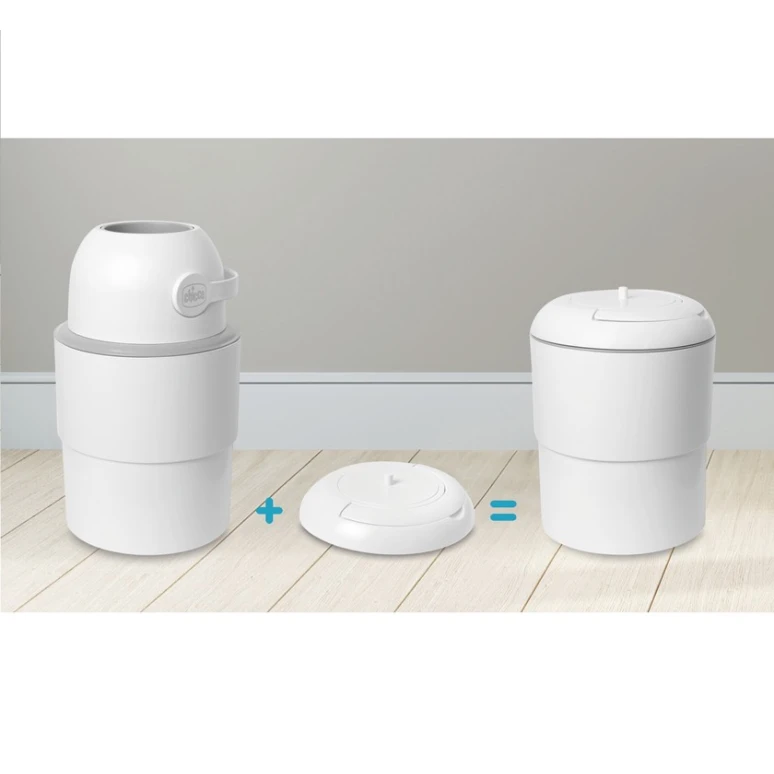 Zibil qutusu üçün qapaq Chicco, ağ, 30x95x30 sm Zibil qutusu üçün qapaq Chicco, ağ, 30x95x30 sm