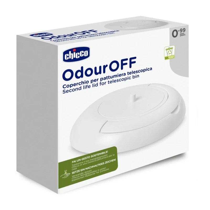 Zibil qutusu üçün qapaq Chicco, ağ, 30x95x30 sm Zibil qutusu üçün qapaq Chicco, ağ, 30x95x30 sm