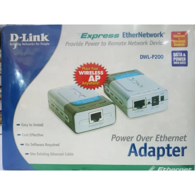 Ethernet üzərindən güc adapteri D-Link DWL-P200 Ethernet üzərindən güc adapteri D-Link DWL-P200