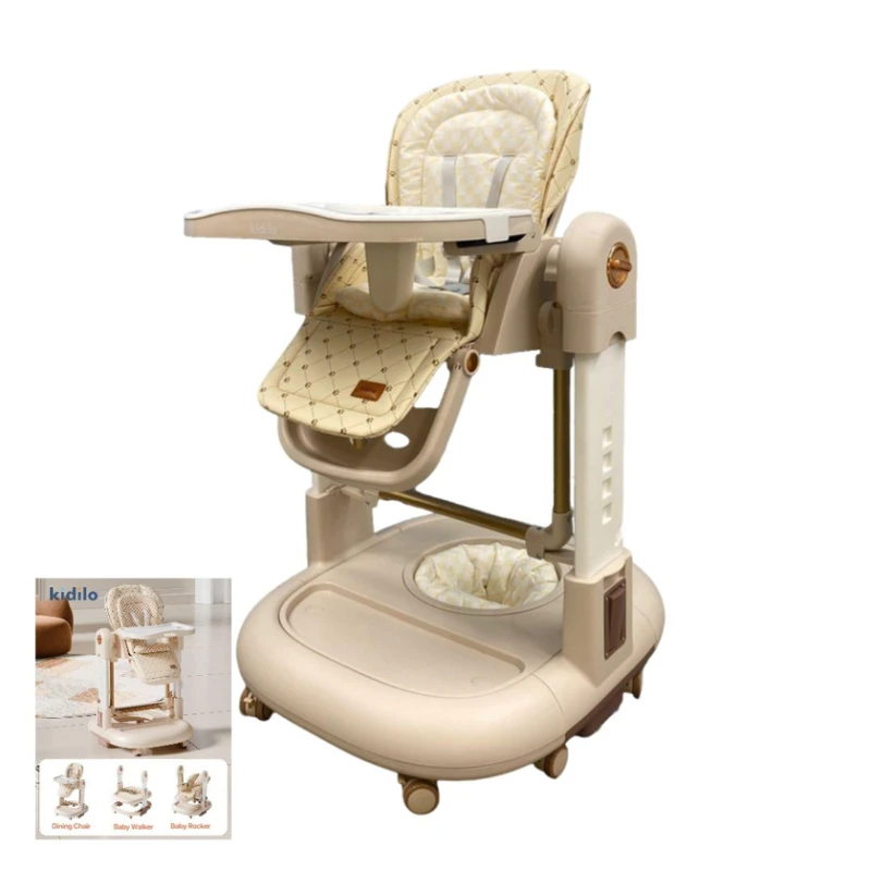 Детский стульчик для кормления AZR656, бежевый