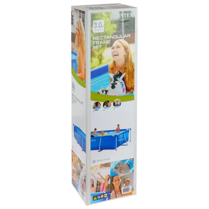 Надувной бассейн Intex H282025272NP, синий, 300x200x75 см, 3834 л Надувной бассейн Intex H282025272NP, синий, 300x200x75 см, 3834 л