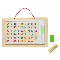 Доска для рисования, дерево, двухсторонняя/магнитная, бежевый Доска для рисования, дерево, двухсторонняя/магнитная, бежевый