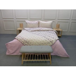 Комплект постельного белья MiraNova FS-462, двуспальный, разноцветный, пододеяльник 200x220 см, простыня 220x240 см, наволочка 50x70 см (2 шт)