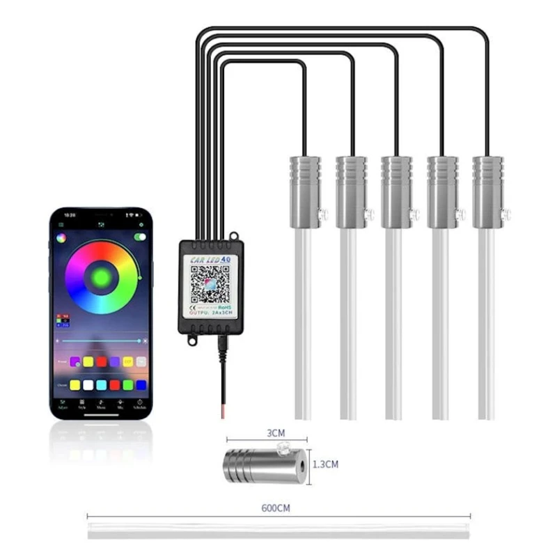 Подсветка салона авто Car Accessories Interior Decorate Atmosphere Light, товар в ассортименте Подсветка салона авто Car Accessories Interior Decorate Atmosphere Light, товар в ассортименте