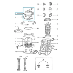 Песочный фильтр для бассейна Bestway 6941607363607, черный