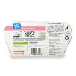 Набор губок Flink & Sauber, 3 шт, розовый