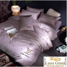 Yataq dəsti MiraNova LQ-030, yorğan üzü 200×230 sm, mələfə 245×250 sm, yastıq üzü 50×70 sm, avro, satin, bənövşəyi