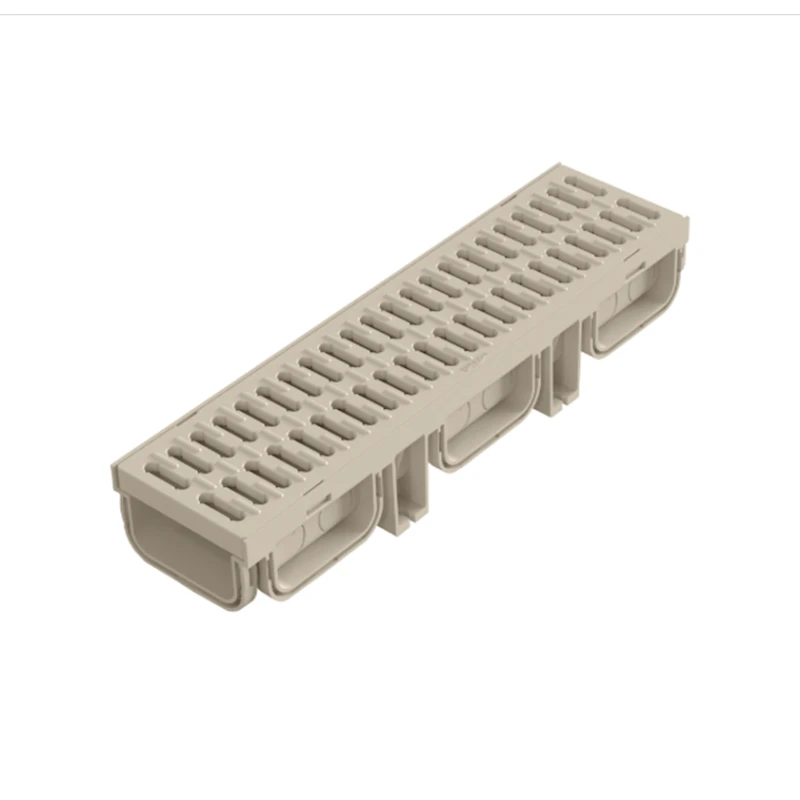 Drenaj kanalı LuxWares, 130x95x500 mm, plastik, ağ Drenaj kanalı LuxWares, 130x95x500 mm, plastik, ağ