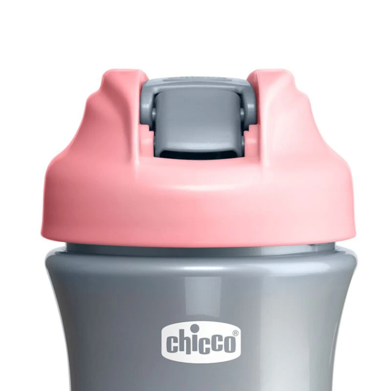 Поильник с трубочкой Chicco Pop-Up Cup, розовый, 350 мл Поильник с трубочкой Chicco Pop-Up Cup, розовый, 350 мл