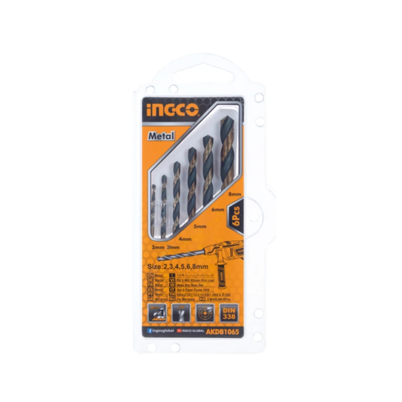 Burğu dəsti Ingco HSS 6 əd Burğu dəsti Ingco HSS 6 əd