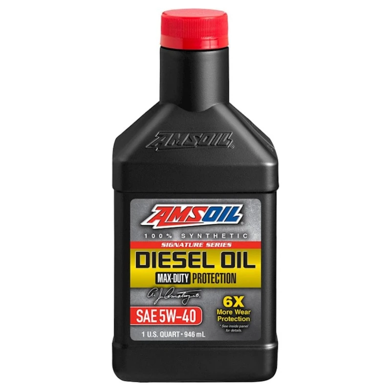 Масло моторное синтетическое Amsoil Signature Series Max-Duty Synthetic Diesel Oil 5W-40, 946 мл DEOQT