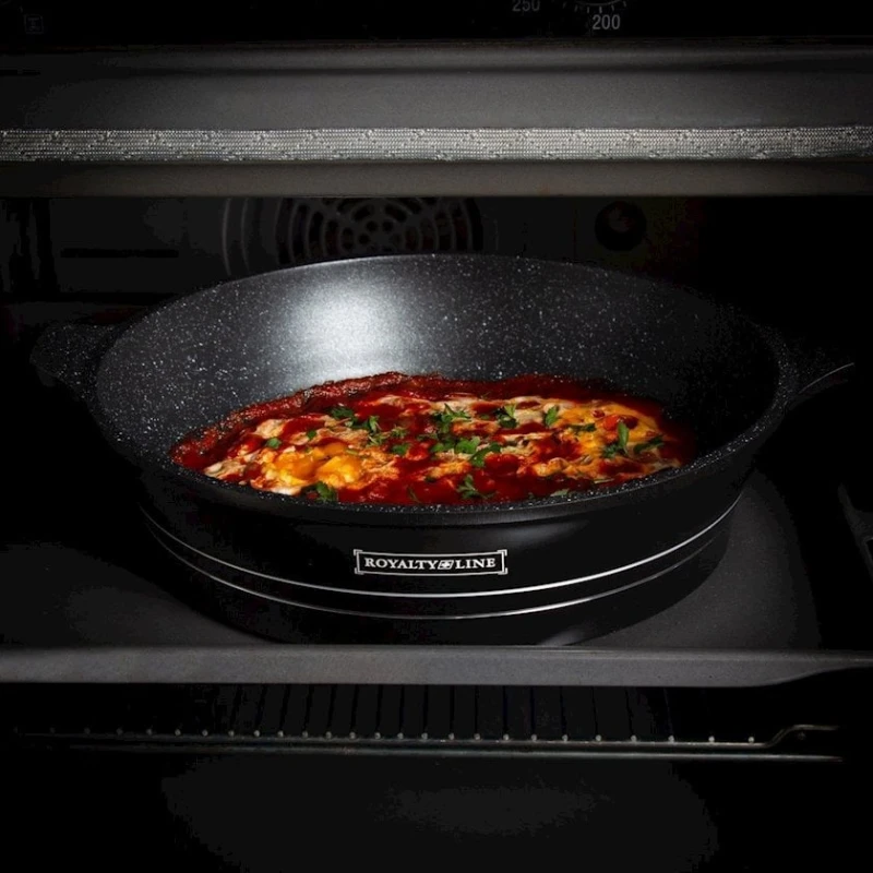 Набор посуды Royalty Line RL ES2014M Black, алюминий/керамика/нержавеющая сталь, 14 предметов Набор посуды Royalty Line RL ES2014M Black, алюминий/керамика/нержавеющая сталь, 14 предметов