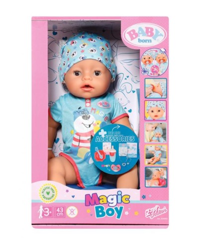 Pups Zapf Creation Baby Born Magic Boy 834992, 43 sm, 3+ yaş