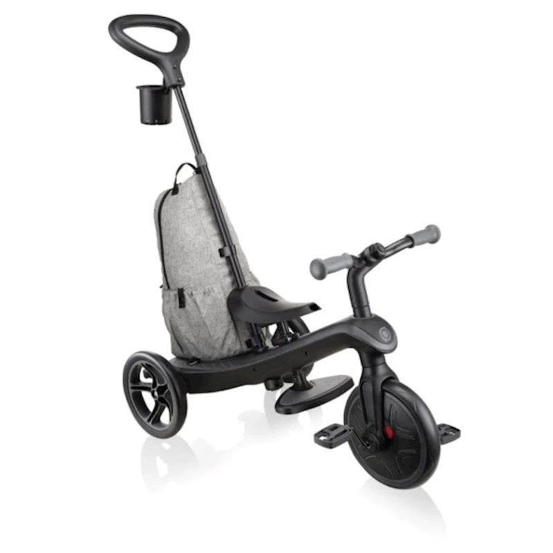 Трехколесный велосипед Globber Explorer Trike 4 in 1 Black/Grey
