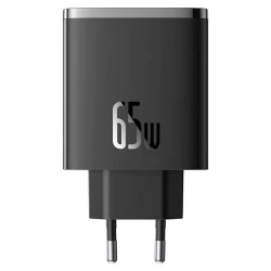 Зарядное устройство Baseus Cube Pro 65W 2xUSB-C + USB Черный