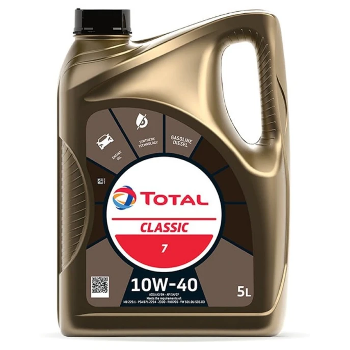 Motor yağı Total Classic 7 10W40, 5 l