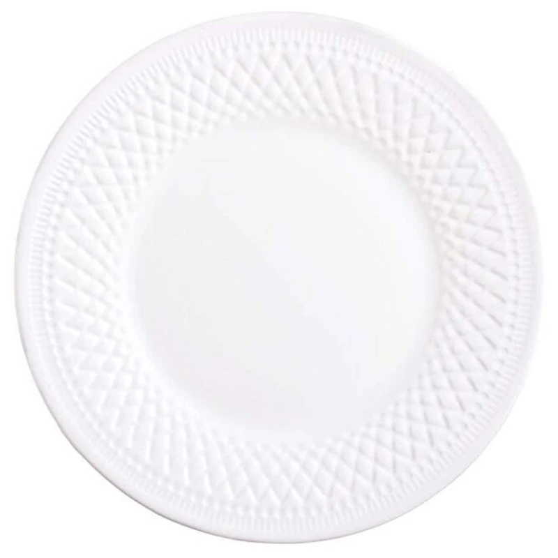 Тарелка Porcelaire SF-206, круглая, стеклокерамика, белая, 22 см Тарелка Porcelaire SF-206, круглая, стеклокерамика, белая, 22 см