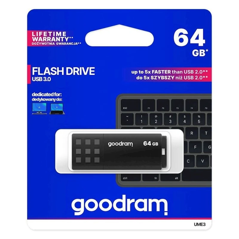 Флешка Goodram UME3 Black 64 GB Флешка Goodram UME3 Black 64 GB