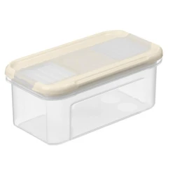 Емкость для хранения Modena, 500 мл, полипропилен, бежевый, с дозатором