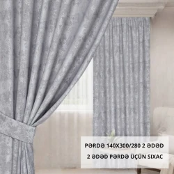 Шторы 300x140 см, 2 шт, серый под мрамор Шторы 300x140 см, 2 шт, серый под мрамор