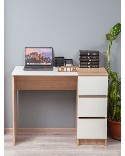 Yazı masası Letta Mix Somona, 75х45х92 sm, LDSP, bej/ağ