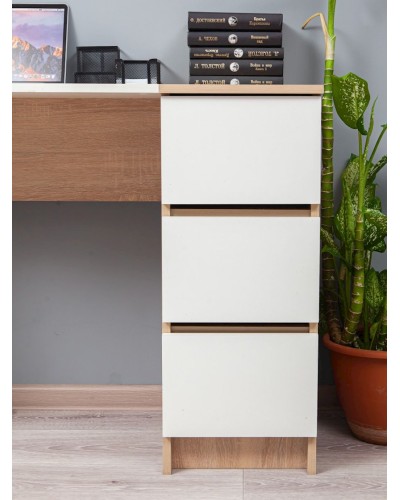 Yazı masası Letta Mix Somona, 75х45х92 sm, LDSP, bej/ağ