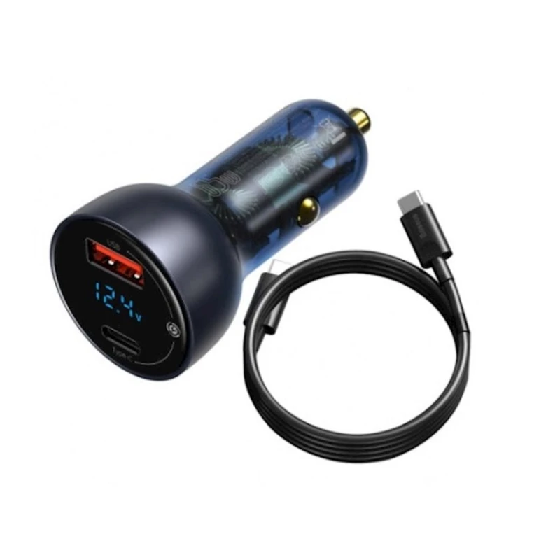 Автомобильное зарядное устройство Baseus Particular Digital Display QC+PPS Dual Quick Car Charger TZCCKX-0G Автомобильное зарядное устройство Baseus Particular Digital Display QC+PPS Dual Quick Car Charger TZCCKX-0G