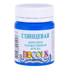 Akril boya Decola parlaq, göy, 50 ml