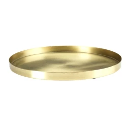 Декоративный поднос JYSK FRITS, 30х2 см, сталь, золотистый