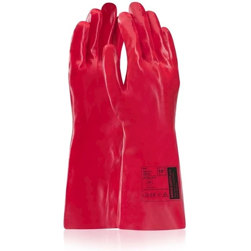 Перчатки Ardon Safety/Ray, полиэстер, красные, размер 10