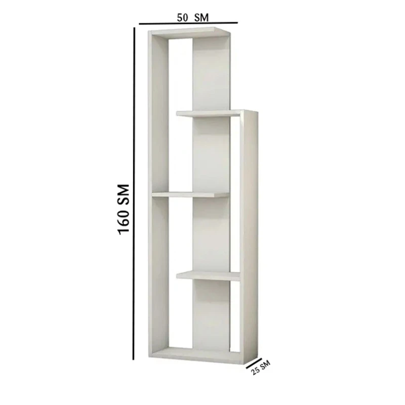 Стеллаж Ev Plus ev_13111205, ЛДСП, белый, 1600x500x250 мм
