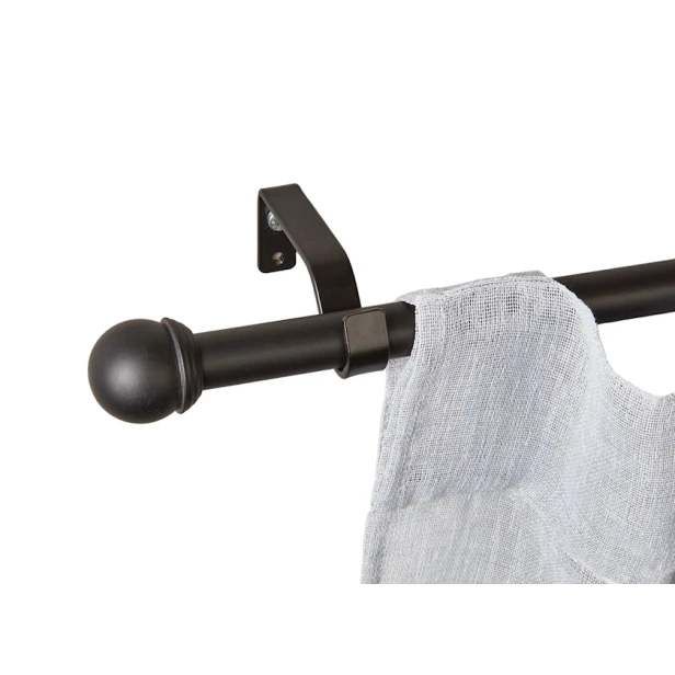 Карниз JYSK Ball, 120-210 см, металл, черный Карниз JYSK Ball, 120-210 см, металл, черный