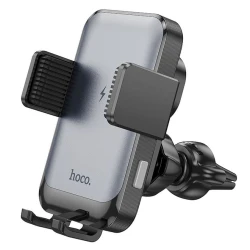 Автомобильный держатель Hoco HW9 с беспроводной зарядкой, черный