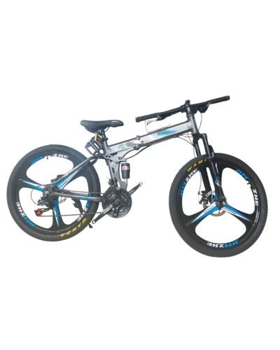 Uşaq velosipedi BMX 24 GTR-101 göy/qara, qatlanan