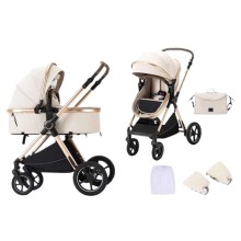 Uşaq arabası Kidilo H2X Beige