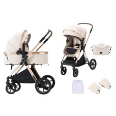 Uşaq arabası Kidilo H2X Beige
