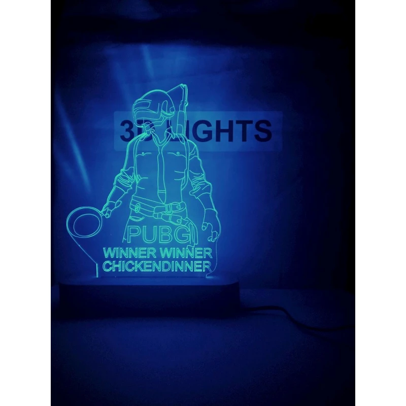 3D-gecə lampası tog01, 20x14 sm, göy 3D-gecə lampası tog01, 20x14 sm, göy