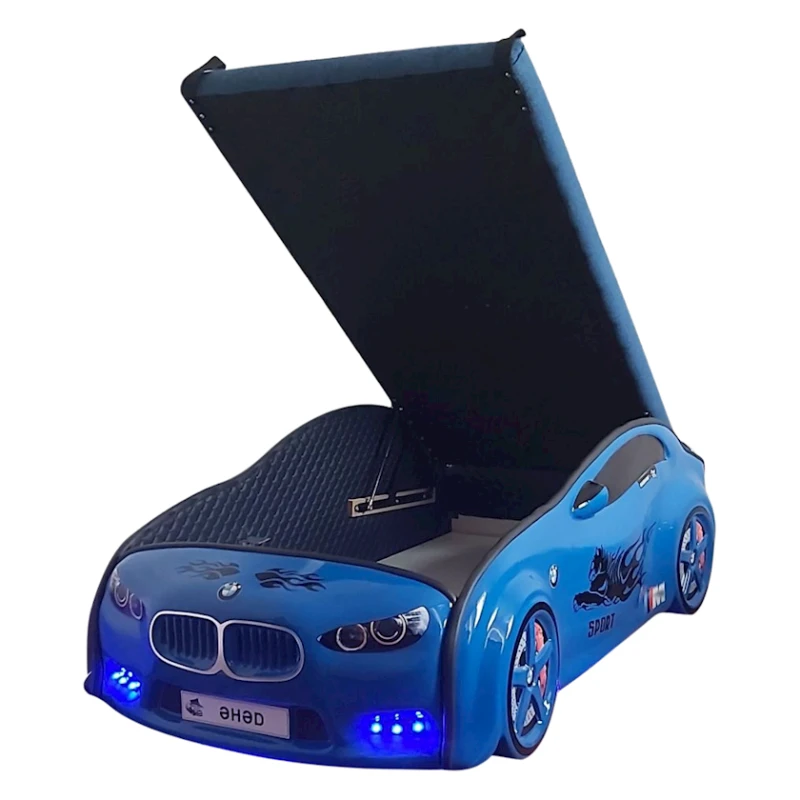 Кровать FULL 3D BWM M5 Baza, 112x193 см, синий Кровать FULL 3D BWM M5 Baza, 112x193 см, синий